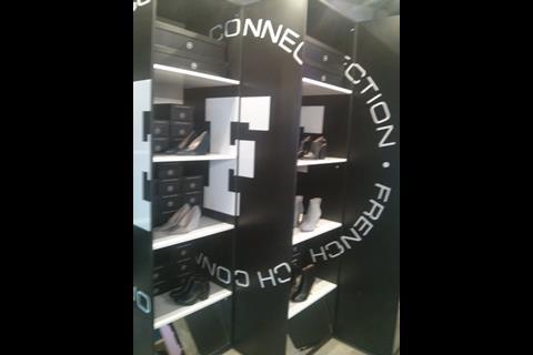 Shoes on sale at French Connections Old Street station pop up shop